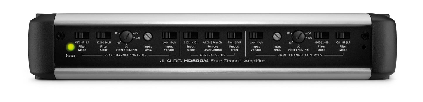 JL Audio HD600/4 4 Ch. Class D Full-Range Amplifier, 600 W