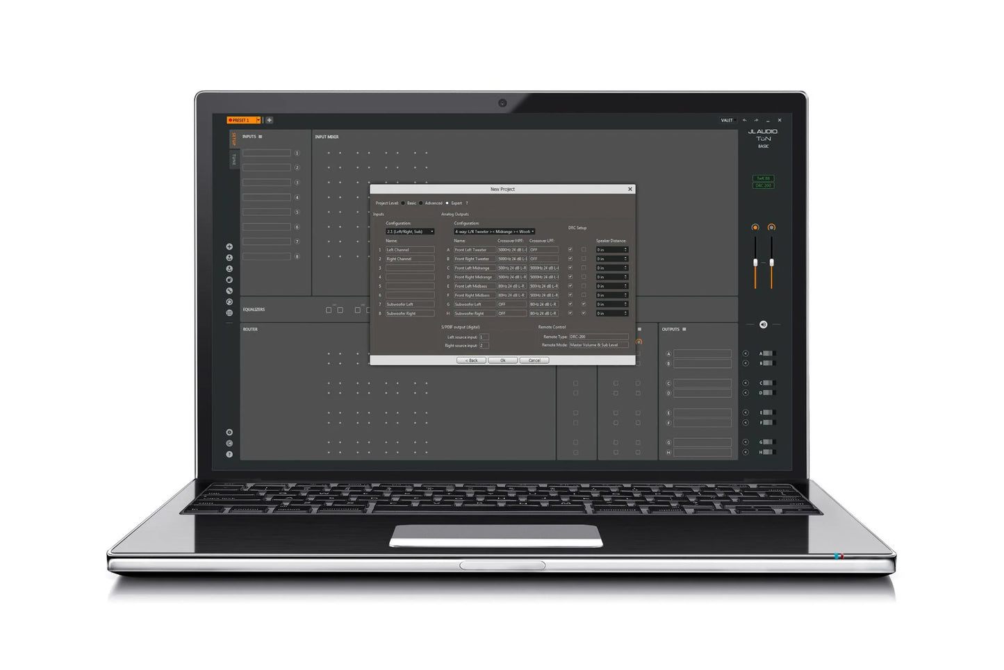 JL Audio TwK-88 System Tuning DSP controlled by TüN software, 8-ch. Analog & Digital Inputs / 8-ch. Analog Outputs