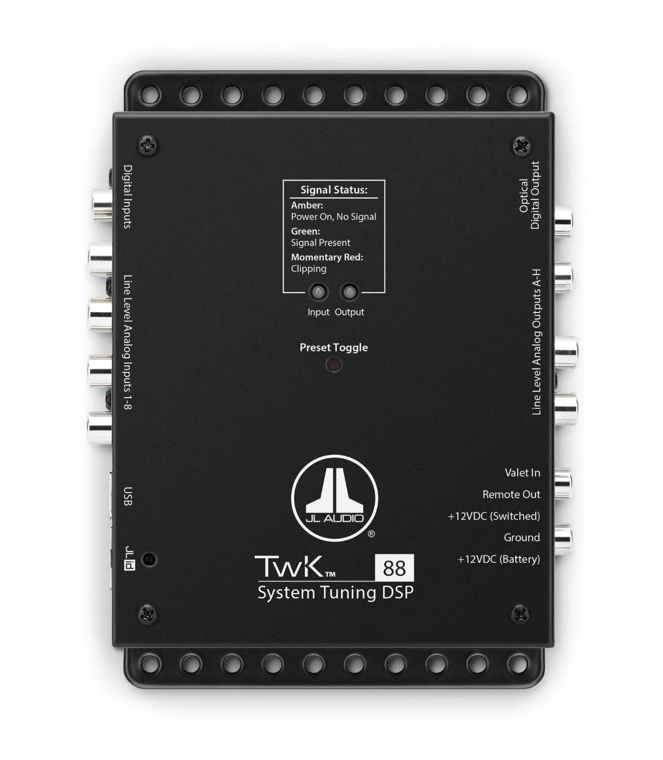JL Audio TwK-88 System Tuning DSP controlled by TüN software, 8-ch. Analog & Digital Inputs / 8-ch. Analog Outputs