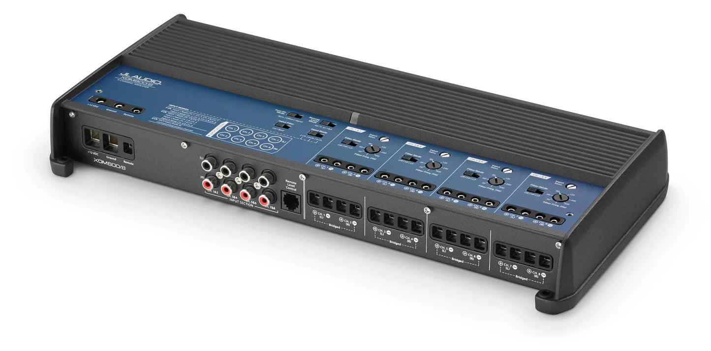 JL Audio XDM800/8 8 Ch. Class D Full-Range Car/Marine Amplifier, 800 W
