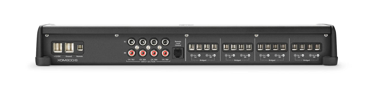 JL Audio XDM800/8 8 Ch. Class D Full-Range Car/Marine Amplifier, 800 W
