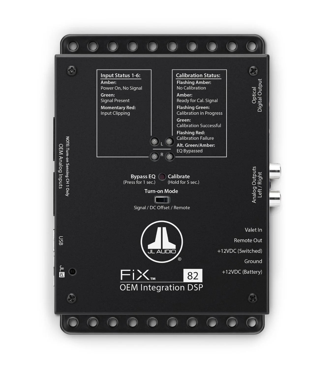 JL Audio FiX-82 OEM Integration DSP with Automatic Time Correction and Digital EQ