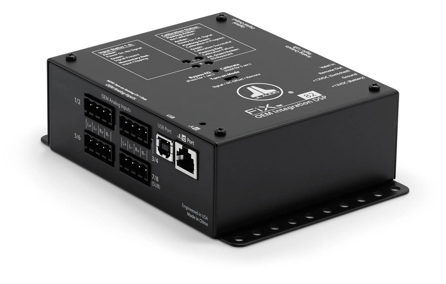 JL Audio FiX-82 OEM Integration DSP with Automatic Time Correction and Digital EQ