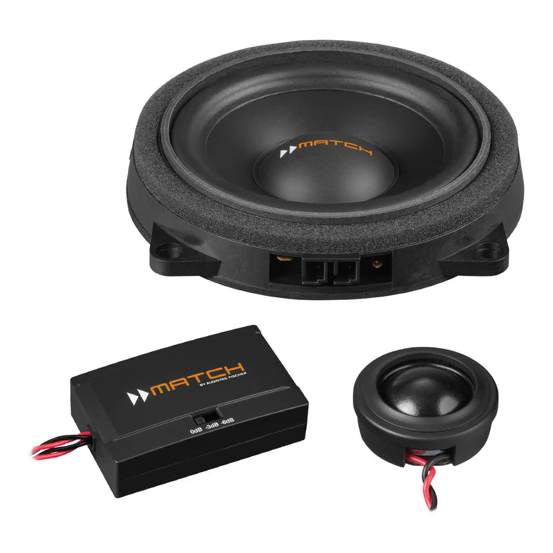 MATCH UP C42BMW-FRT.2 - 4" 2-Way PnP Compo Speaker Set, BMW & MINI Type 2 | 4Ω