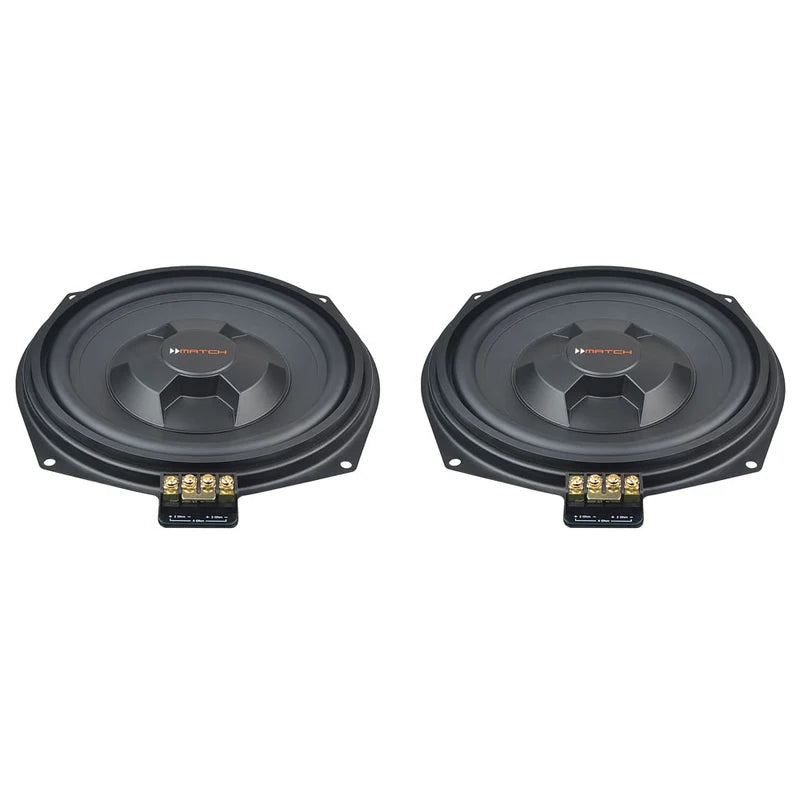 MATCH MW 8BMW-D - 8" PnP Under Seat Flat Subwoofer Pair, BMW & MINI | 2x2Ω