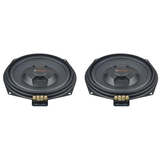 MATCH MW 8BMW-D - 8" PnP Under Seat Flat Subwoofer Pair, BMW & MINI | 2x2Ω