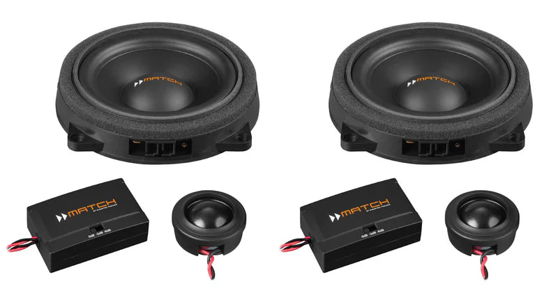 MATCH UP C42BMW-FRT.2 - 4" 2-Way PnP Compo Speaker Set, BMW & MINI Type 2 | 4Ω