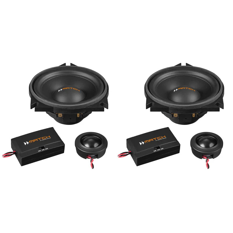 MATCH UP C42BMW-FRT.3 - 4" 2-Way PnP Compo Speaker Set, BMW & MINI Type 3 | 4Ω