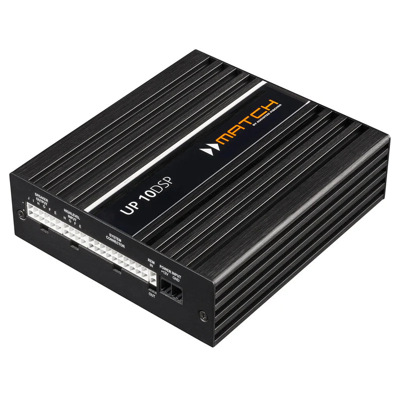 MATCH UP 10DSP With MEC ANALOG IN - 10 Channel PnP DSP Amplifier | 10 High-Level Inputs