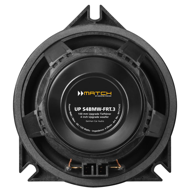 MATCH UP C42BMW-FRT.3 - 4" 2-Way PnP Compo Speaker Set, BMW & MINI Type 3 | 4Ω