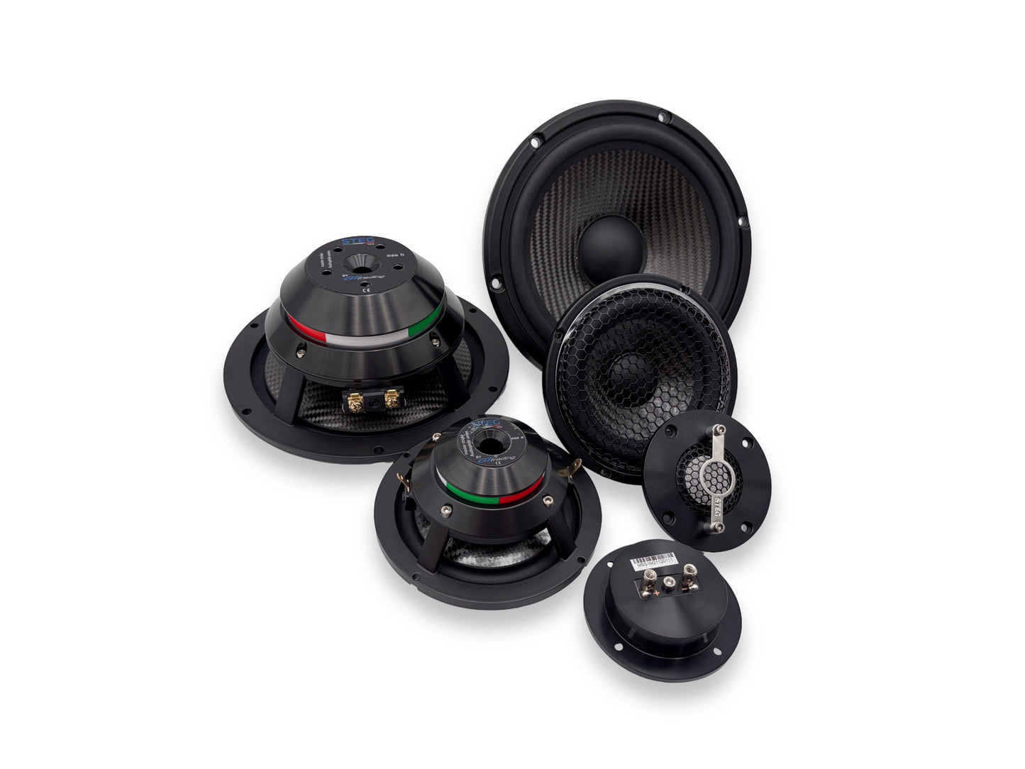 Steg Master Stroke | MSS6 / MSS3 / MSS1 - Three-way 6.5" Car Audio Component Speaker Set