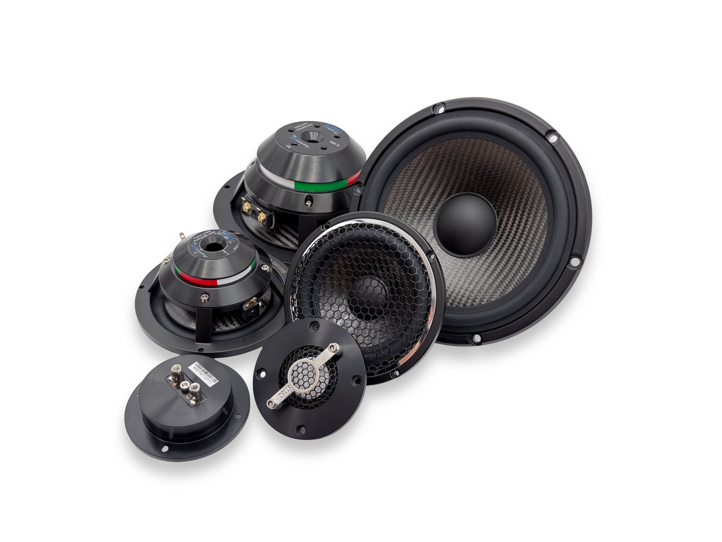 Steg Master Stroke | MSS6 / MSS3 / MSS1 - Three-way 6.5" Car Audio Component Speaker Set