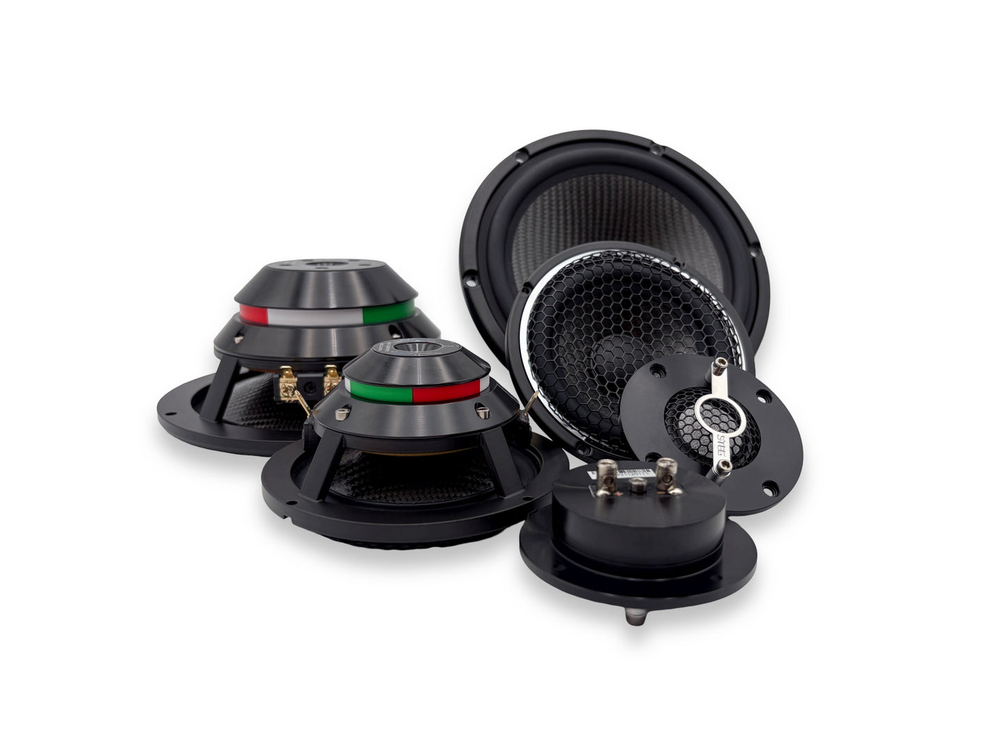Steg Master Stroke | MSS6 / MSS3 / MSS1 - Three-way 6.5" Car Audio Component Speaker Set
