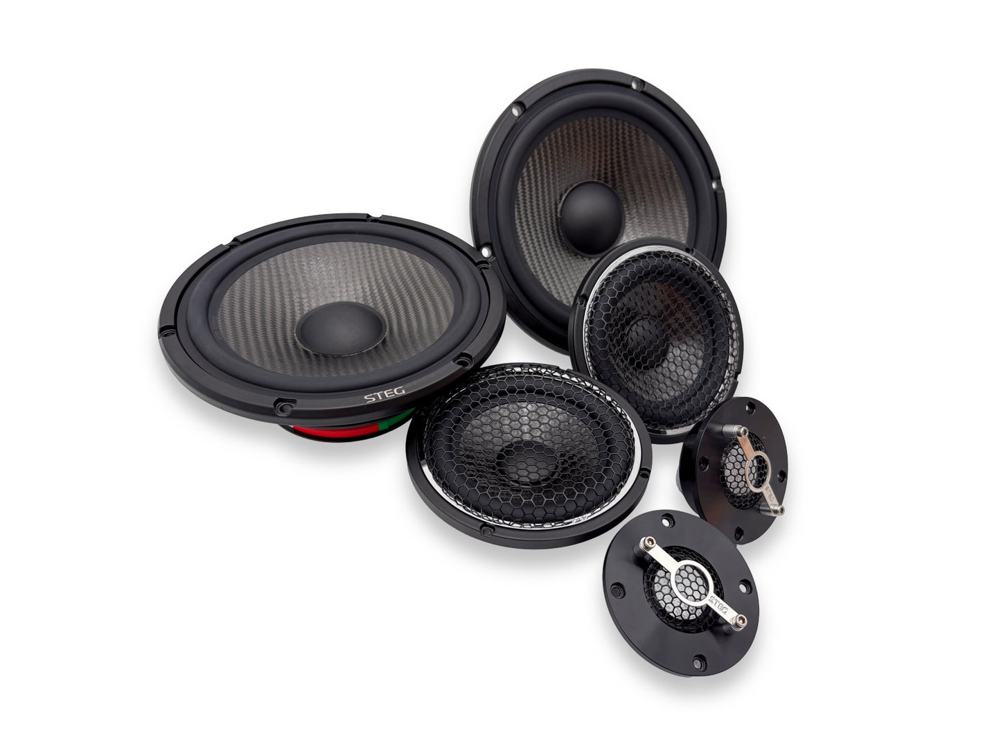 Steg Master Stroke | MSS6 / MSS3 / MSS1 - Three-way 6.5" Car Audio Component Speaker Set