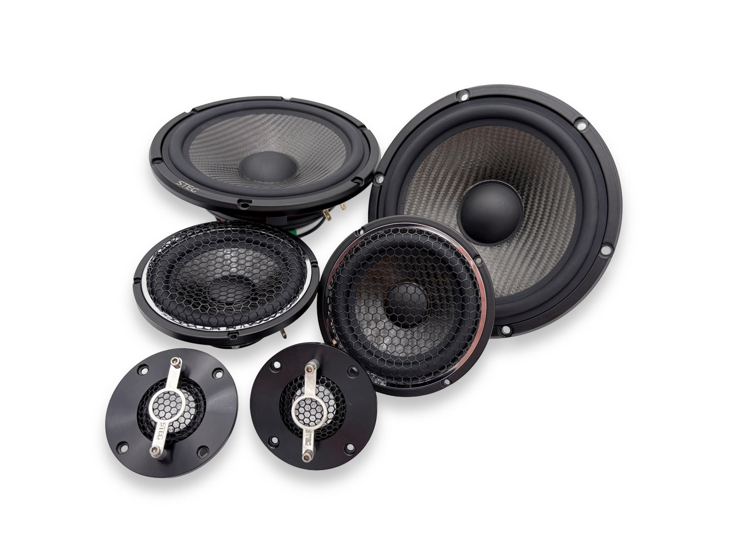 Steg Master Stroke | MSS6 / MSS3 / MSS1 - Three-way 6.5" Car Audio Component Speaker Set