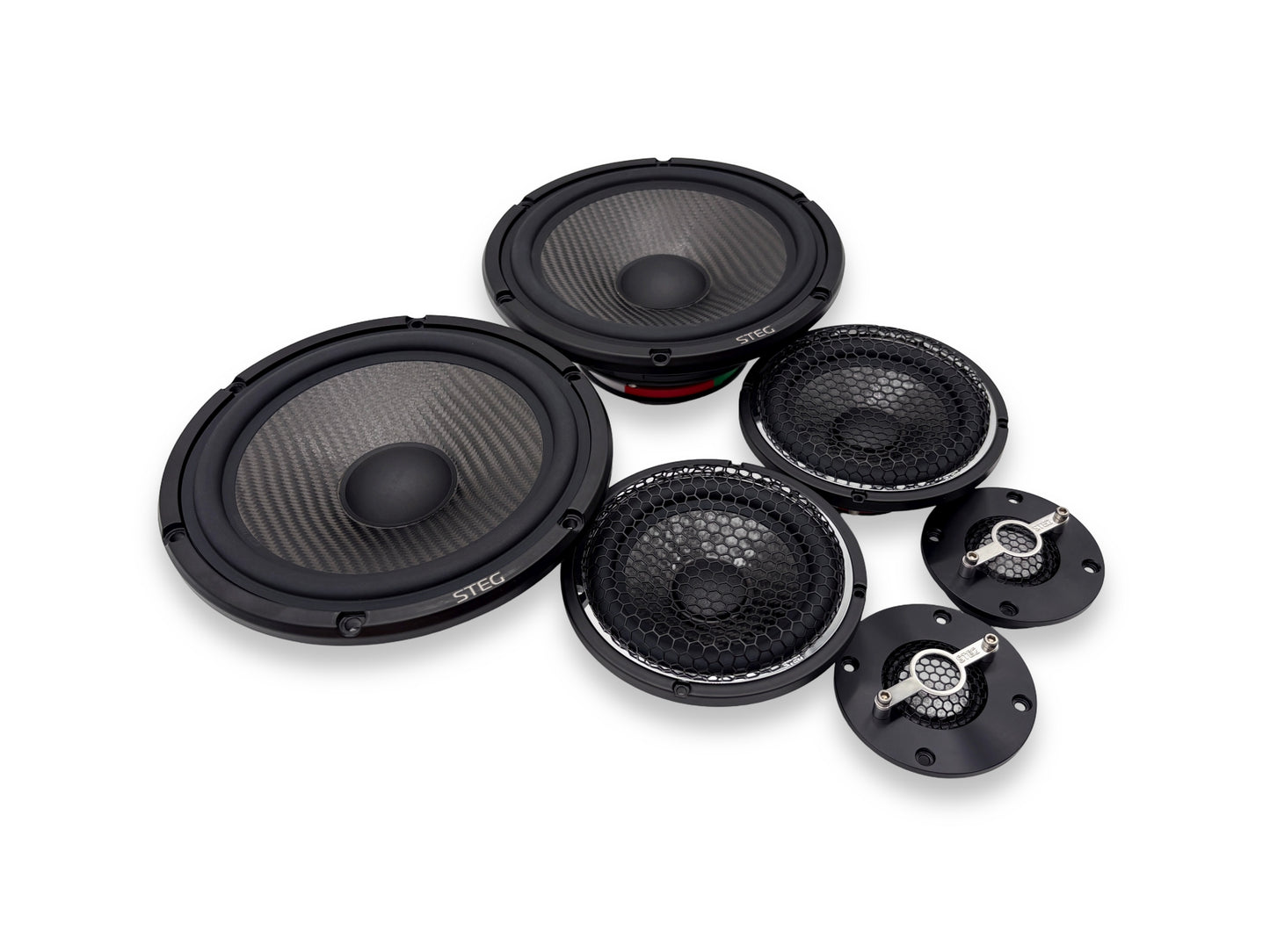 Steg Master Stroke | MSS6 / MSS3 / MSS1 - Three-way 6.5" Car Audio Component Speaker Set