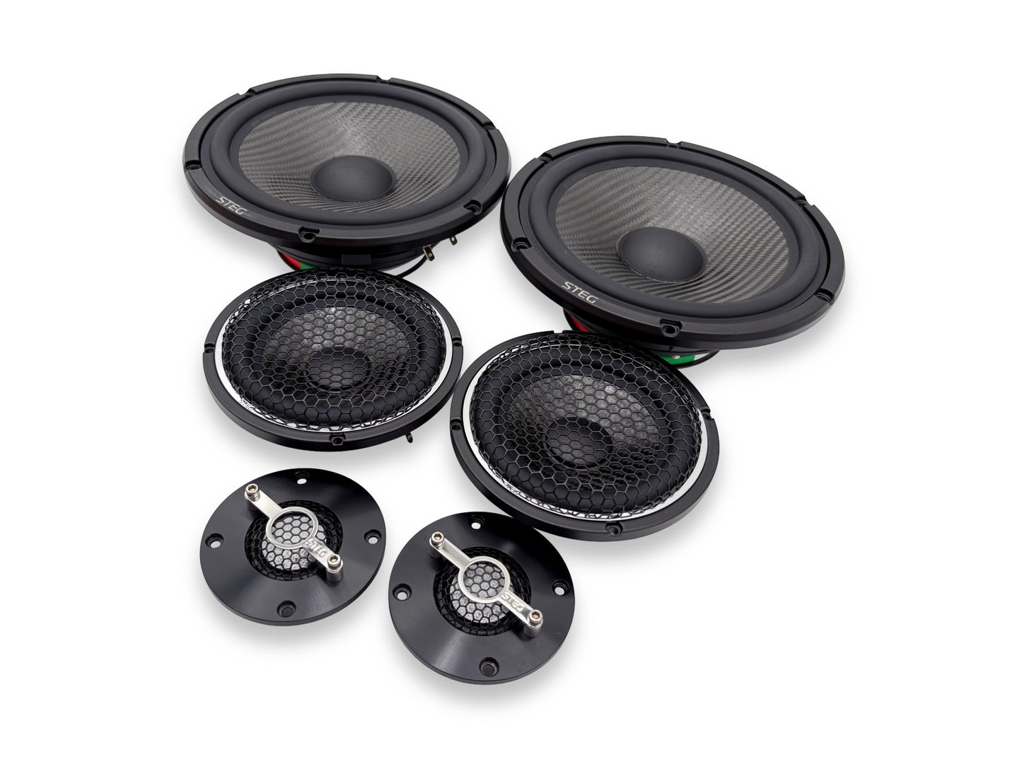 Steg Master Stroke | MSS6 / MSS3 / MSS1 - Three-way 6.5" Car Audio Component Speaker Set