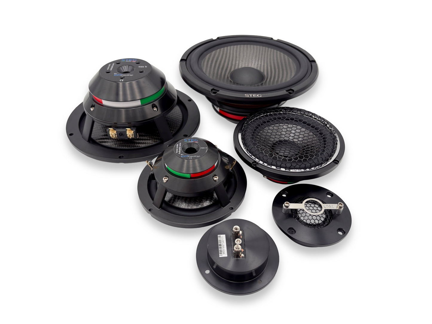 Steg Master Stroke | MSS6 / MSS3 / MSS1 - Three-way 6.5" Car Audio Component Speaker Set