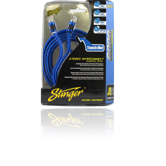 Stinger 6000 Series 2 Channel 12ft RCA Lead