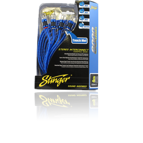 Stinger 6000 Series 4 Channel 17ft RCA Lead