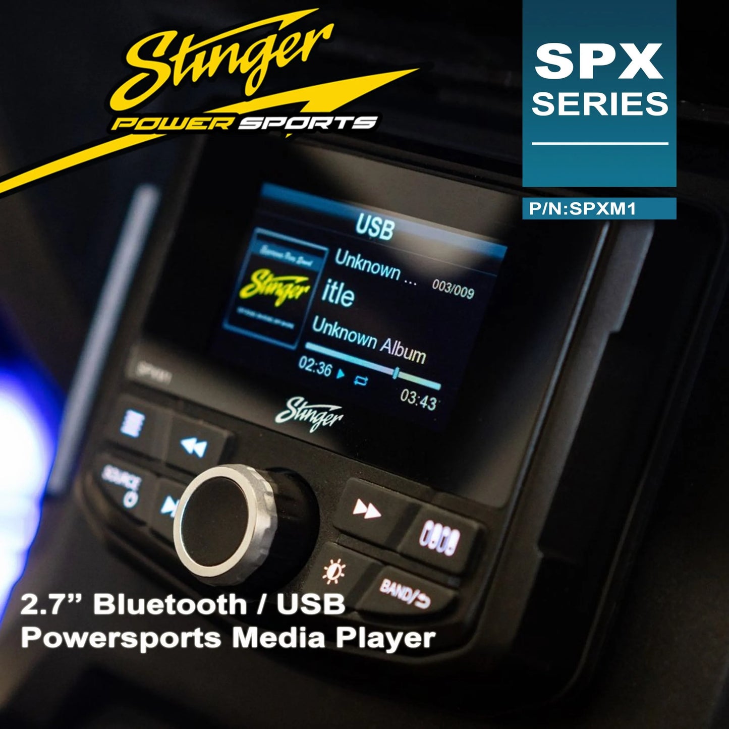 Stinger SPXM1 Bluetooth/USB Media Player