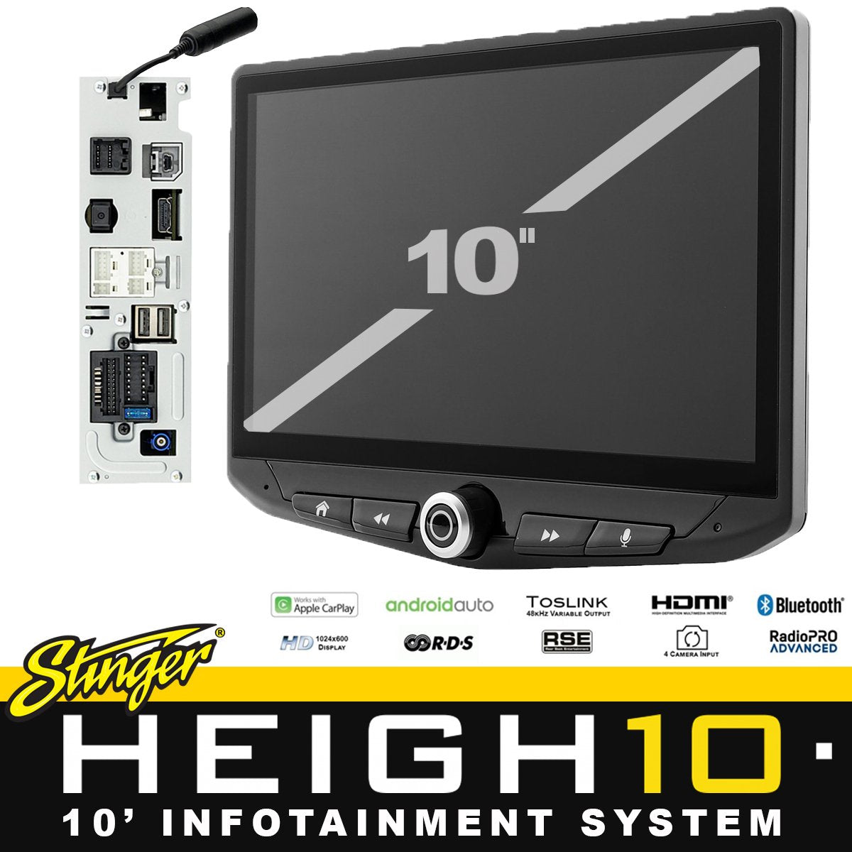 Stinger HEIGH10 10″ Infotainment System