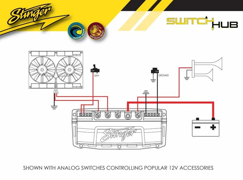 Stinger SwitchHUB 4 Channel Solid State Relay