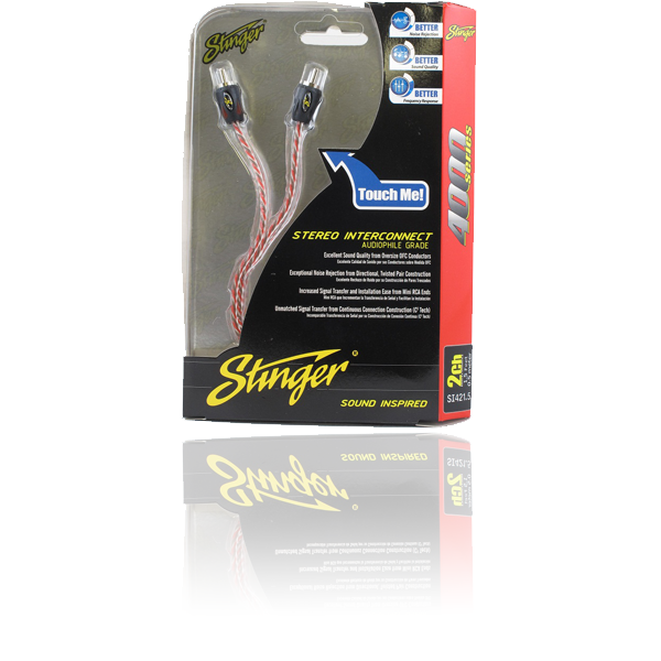 Stinger 4000 Series 2 Channel 1.5ft RCA Lead