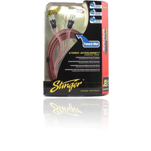 Stinger 4000 Series 2 Channel 12ft RCA Lead