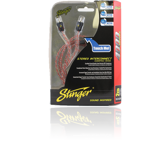 Stinger 4000 Series 2 Channel 6ft RCA Lead